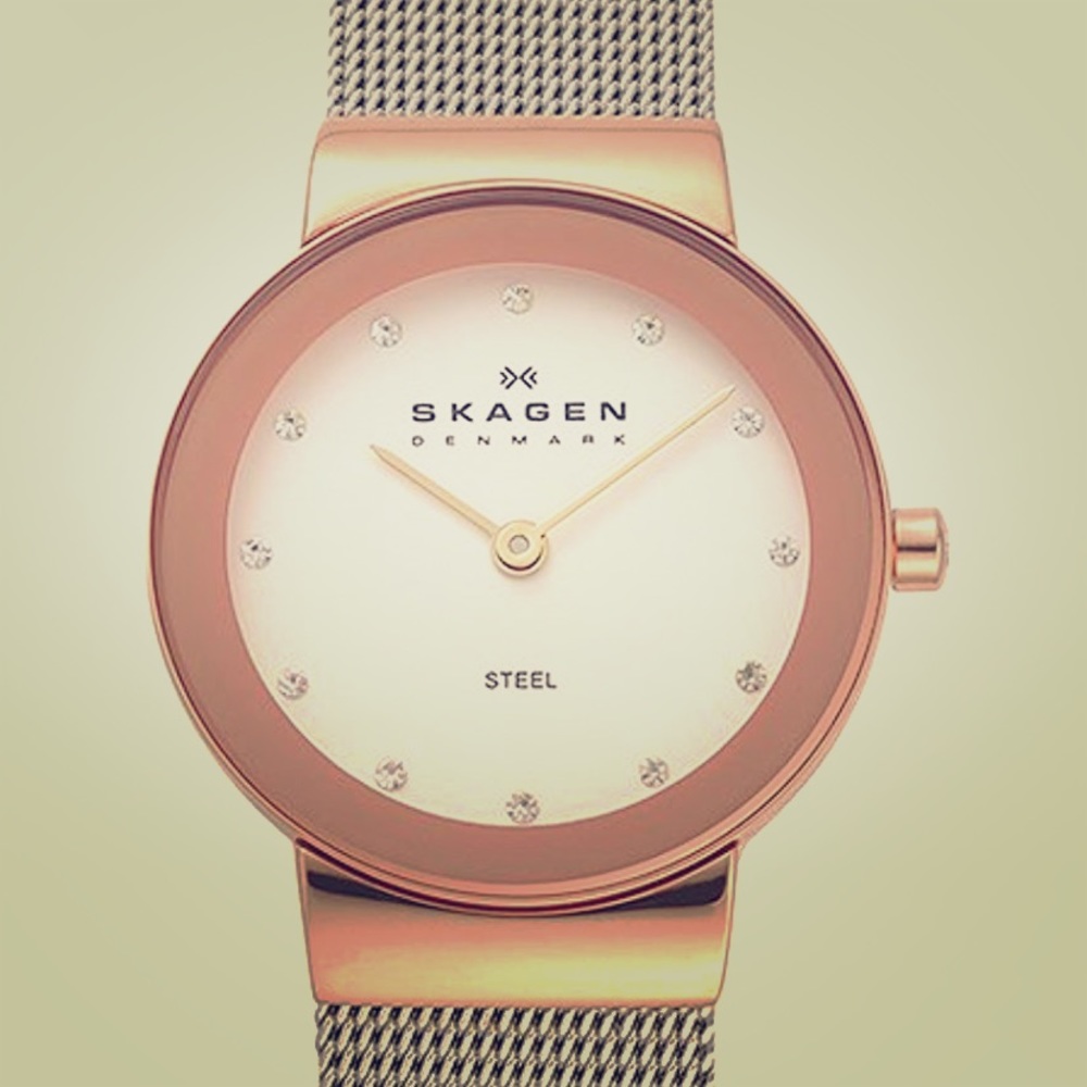 Skagen Slim Rose Gold & Silver Women’s Watch